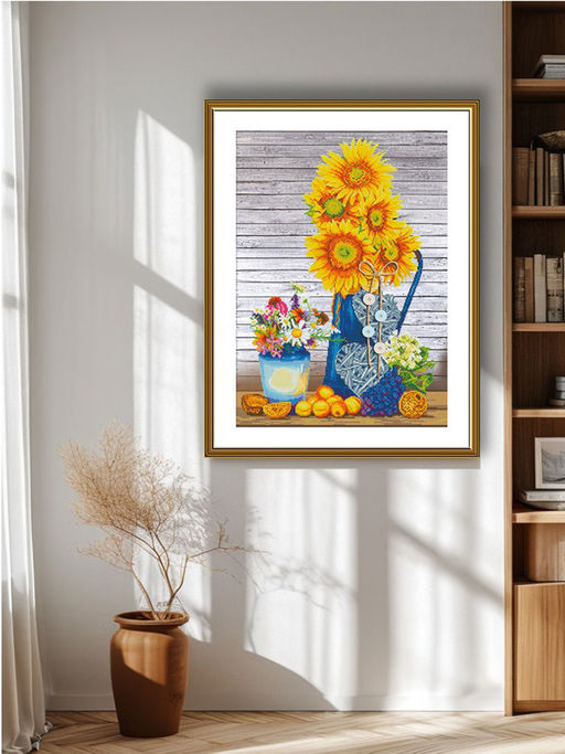 Набор для вышивания Нова Слобода СР 2257 Солнце в вазе 28 х 42 см