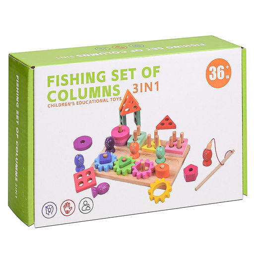 Игра развивающая 3 в 1 "Рыбалка"