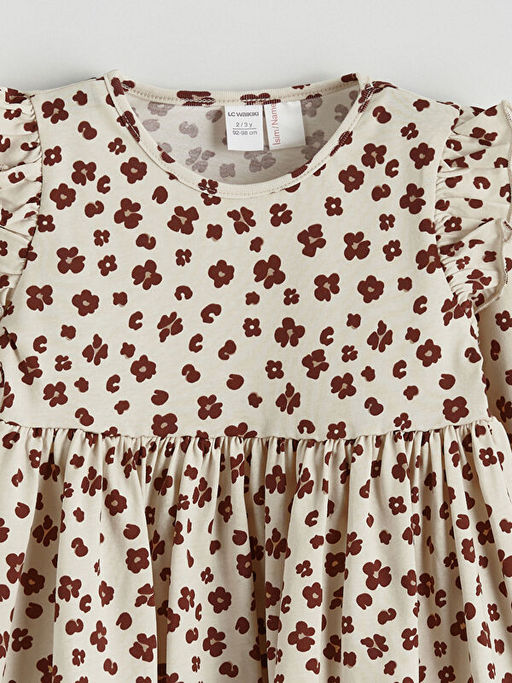 ?i?ekli K?z ?ocuk Elbise