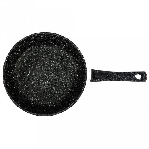 Сковорода с тефлоновым покрытием д24см "Гранит Induction", h6,5см, s0,4см, съемная ручка из термостойкого пластика (Россия) Подходит для всех видов плит, включая индукционную.