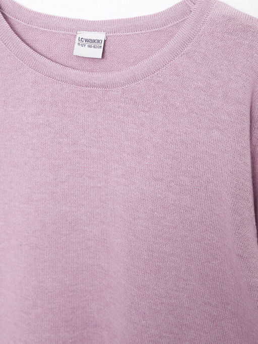 Bisiklet Yaka Basic Uzun Kollu K?z ?ocuk Triko Kazak - Waikiki фото 3