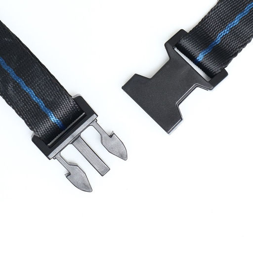 Намордник для собак №6 с трехсторонним ремешком, каучук, ДН 13 см, ОМ 41 см, чёрный - Пижон фото 4