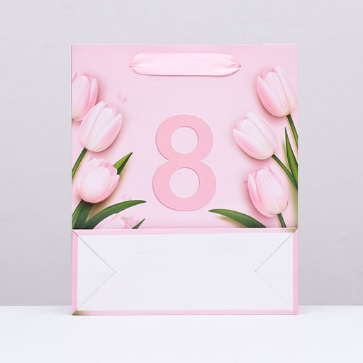 Цена за 2 шт. Пакет ламинированный вертикальный «Женский день», 21×25×8 см