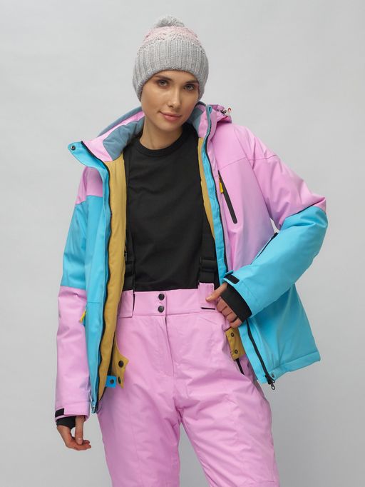 Горнолыжный костюм женский фиолетового цвета 02302F - Chunmai фото 21