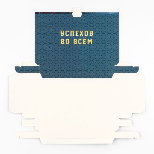 Цена за 5 шт. Коробка для шоколада с местом для денег «Успехов», 20×2×12 см