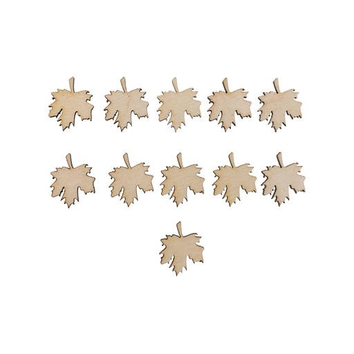 Заготовка для декорирования Mr. Carving БА-32 Мини-набор фанера 1.9 х 2 х 0.3 см 11 шт Кленовый лист