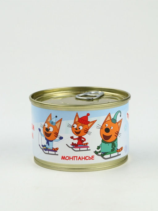Леденцы монпансье в консервной банке Три кота Новый год 3 шт.