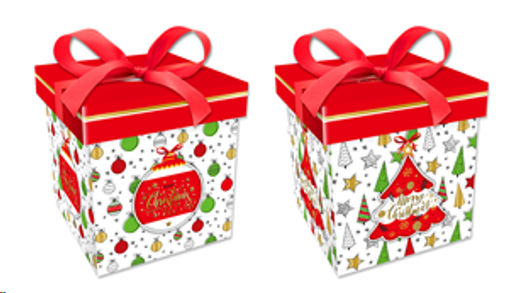 Цена за 12 шт. Коробка подарочная 15x15x15 см складная / 127-S /уп 12/840/Новый год - Галеонтрейд фото 4