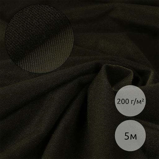 Петельное полотно велкроткань TBY кач.А шир.150см 200г/м? 100% полиэстер цв.F328 хаки уп.5м