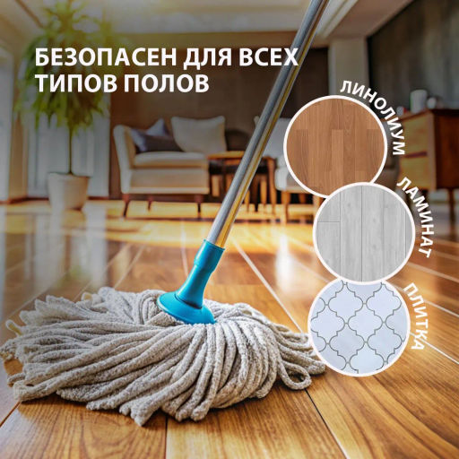 ARENA средство для пола с полирующим эффектом 1л Водяная лилия - Grass фото 5