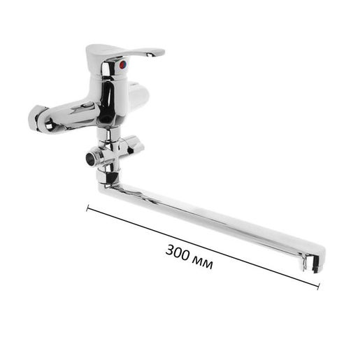 Cмеситель для ванны Accoona A7051, однорычажный, латунь, хром