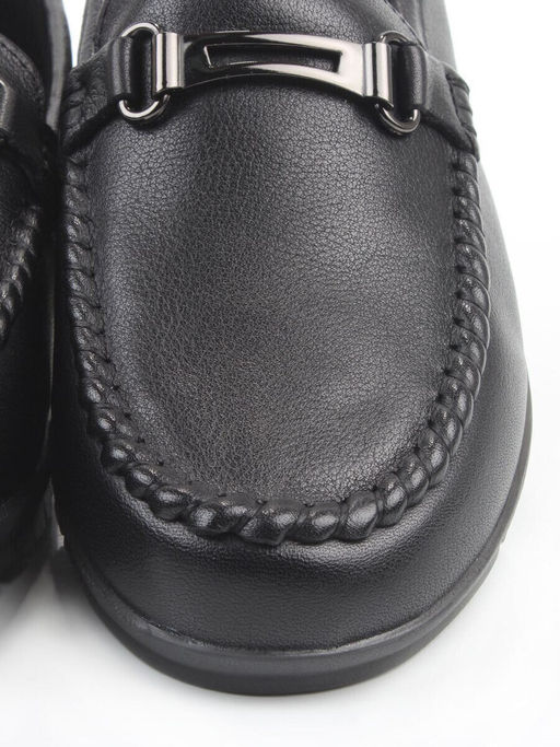 06-DYL121-1 BLACK Туфли женские (натуральная кожа)