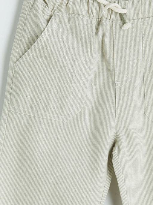 Keten G?r?n?ml? Erkek ?ocuk Pantolon