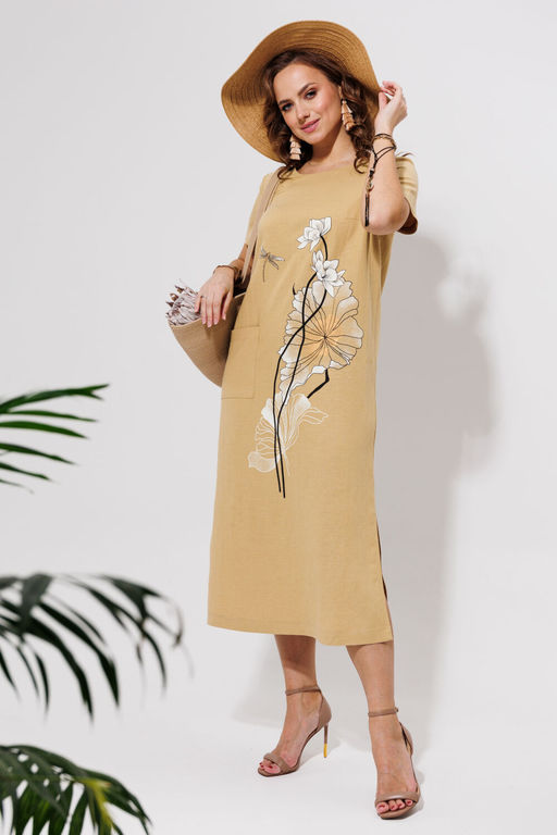 Платье Galean Style 963 песочный