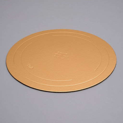 Цена за 5 шт. Подложка усиленная, 28 см, золото-черный, 3.2 мм