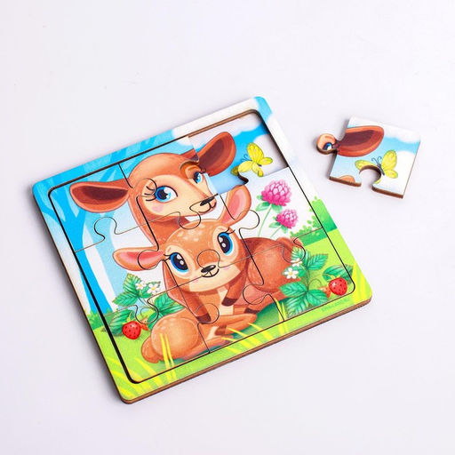 Пазл Олениха и оленёнок, 9 деталей - Лесная мастерская фото 5