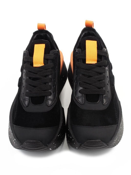 04-S77-41 BLACK Кроссовки женские (натуральная кожа, натуральная замша)