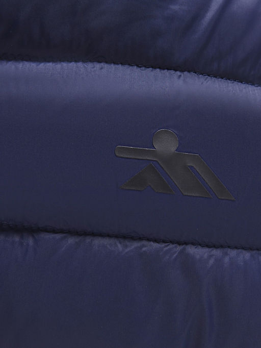 Куртка мужская гибридная стёганая с капюшоном с графеновой подкладкой темно-синего цвета 9621_1TS