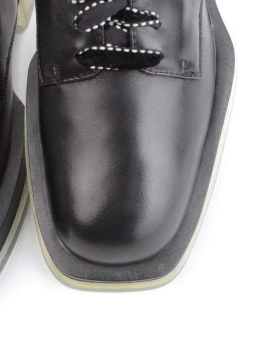 03-DD04-1 BLACK Полуботинки женские (натуральная кожа)