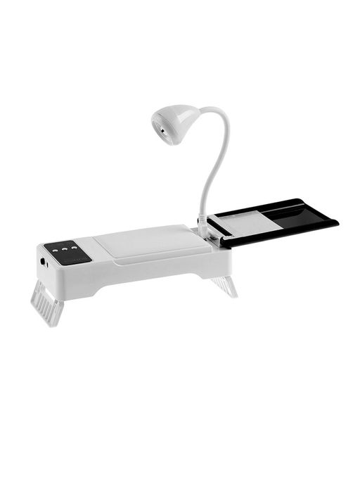 Лампа для маникюра, LED, 24 диода, 72 Вт, USB, складная, с дисплеем, белая