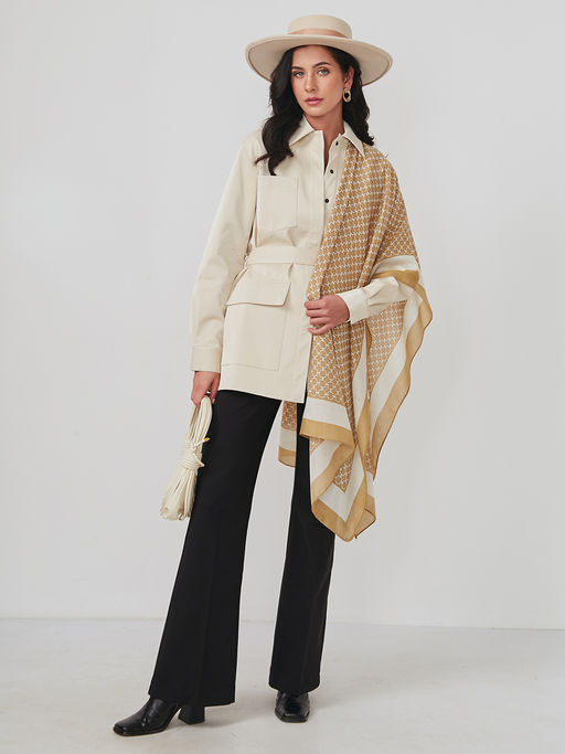 Большой, мягкий, тонкий и очень нежный двусторонний палантин - Tantino фото 4