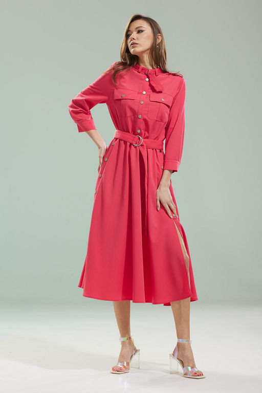 Платье Kaloris 2085S-Р ягода  фото 2