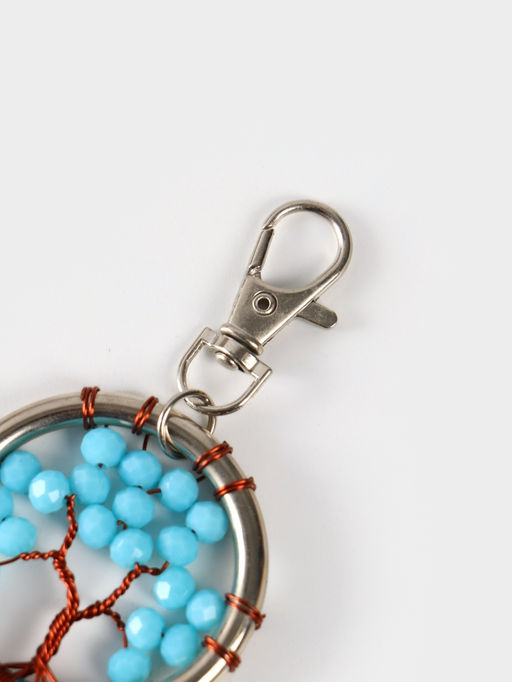 Брелок ловец снов «Древо жизни», 19 см, голубой