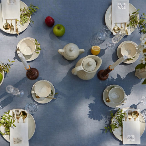 Скатерть «Этель» Linen collection grey, 145×220 см, 100% лён, 210 г/м²