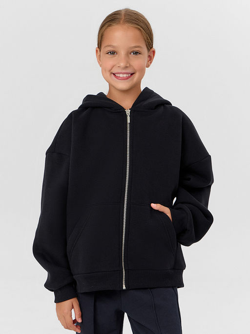 Толстовка для девочек черная