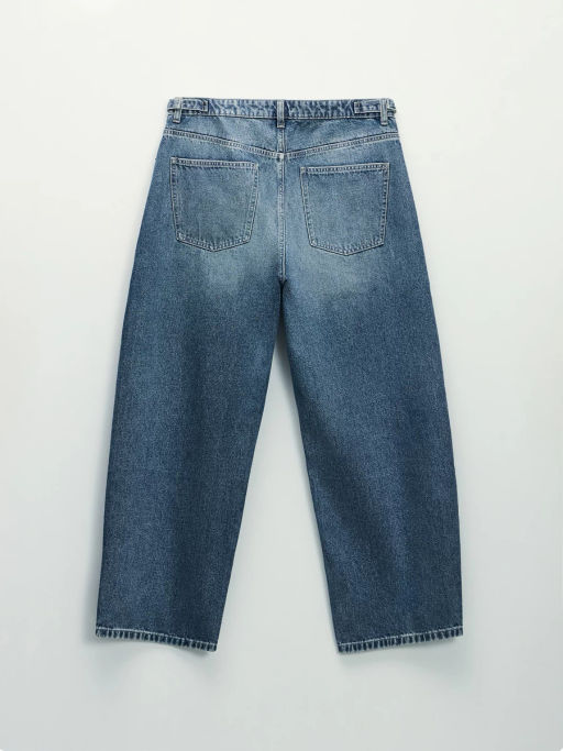 Джинсы barrel с высокой посадкой / Zarina