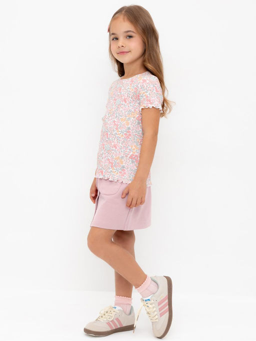 КР 7146/розовый лед к601 юбка для дев