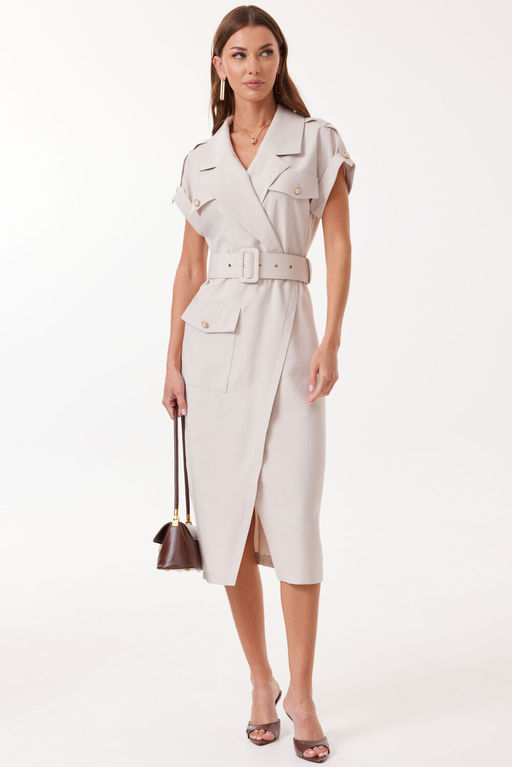 Платье LYUSHe 4126 бежевое  фото 7