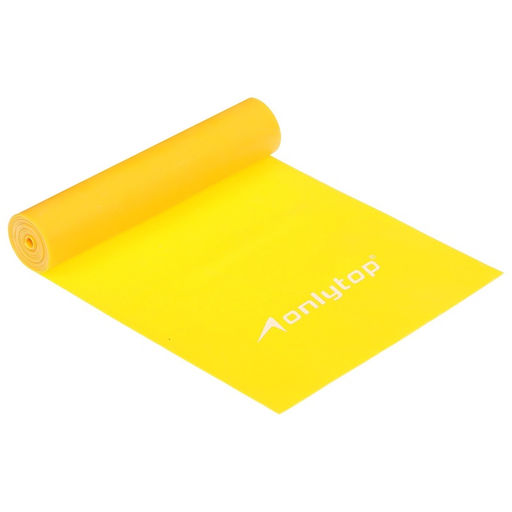 Эспандер ленточный для фитнеса ONLYTOP, 150×15×0.05 см, 20 кг, цвета МИКС