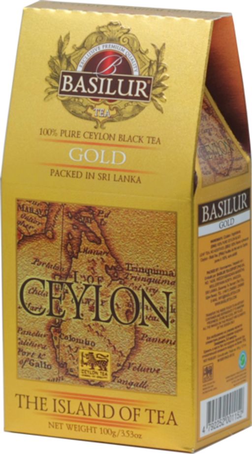 BASILUR. Чайный остров. Gold 100 гр. карт.пачка ШРИ-ЛАНКА