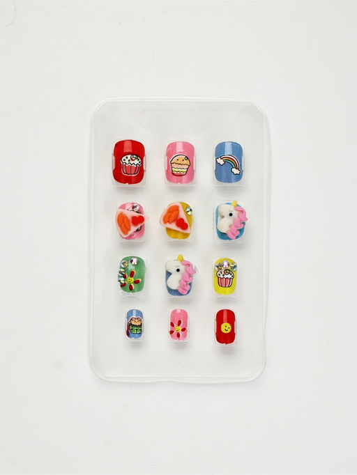 Детские накладные ногти «Единорожка», 12 шт.