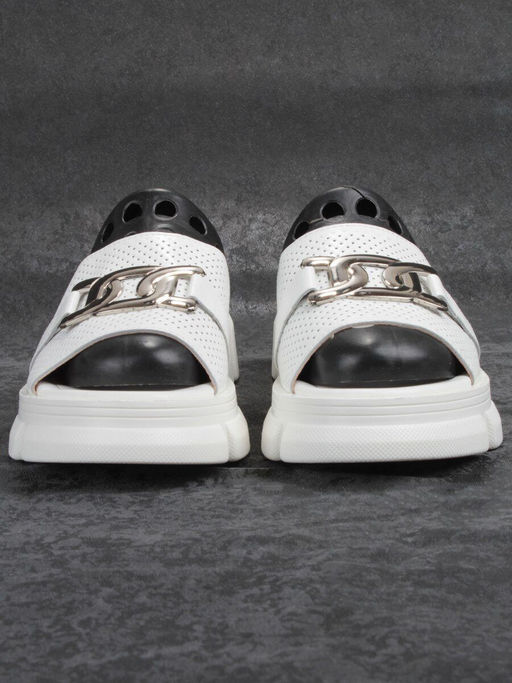 08-PEY148-1 WHITE Босоножки женские (натуральная кожа) - Фабричный китай фото 7