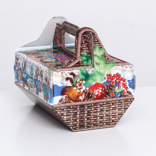 Цена за 5 шт. Подарочная коробка Лукошко 28 x 15,1 x 20,8 см - Simaland фото 4