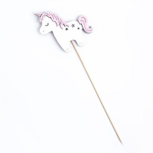 Топпер Единорог, 11х10 см, белый - Дарим красиво фото 2