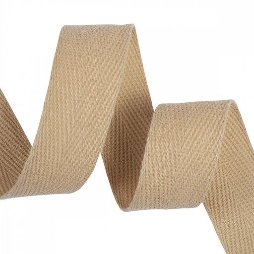 Лента-тесьма 20мм киперная 5,0г хлопок TBY.CT цв.F277 бежевый уп.5м