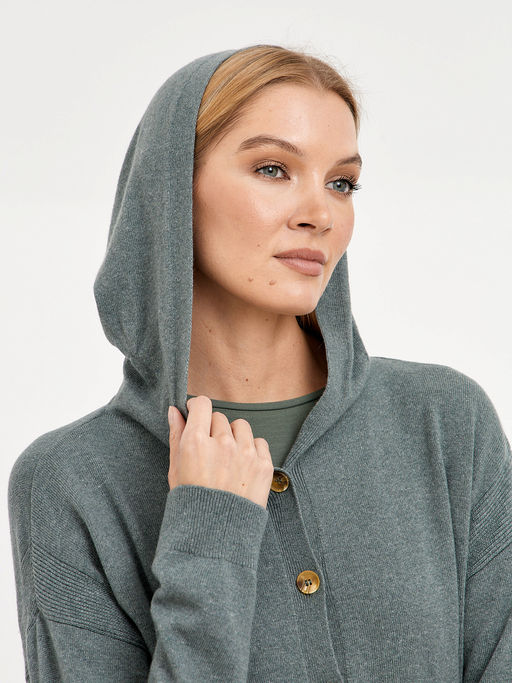 кардиган женский с капюшоном - Glenfield фото 7