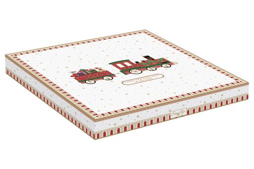 Блюдо для торта с лопаткой Полярный экспресс, 32 см - Easy life фото 2