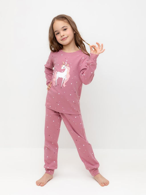 К 1621/пепельная роза,звездочки пижама дет