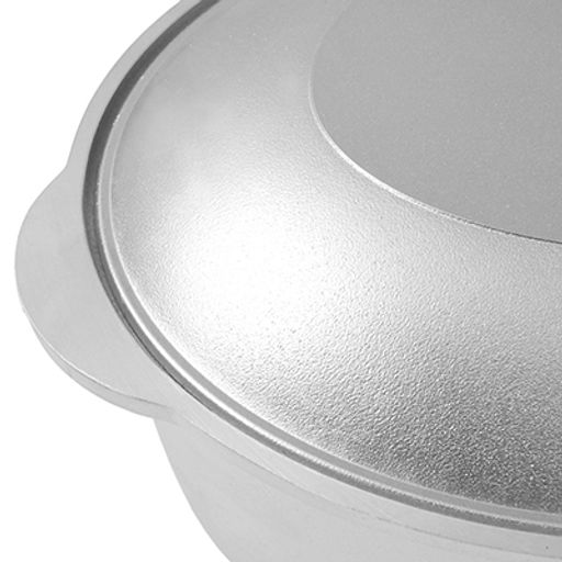 Утятница алюминиевая 5,5л 35х23х14см, литая, металлическая жаропрочная крышка (Россия)