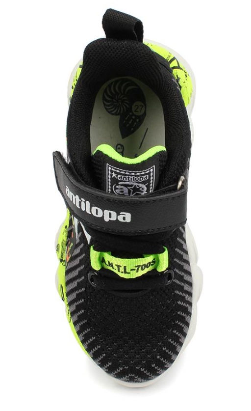 AL 6709 Полуботинки типа кроссовые детские, черный, черный - Antilopa фото 4