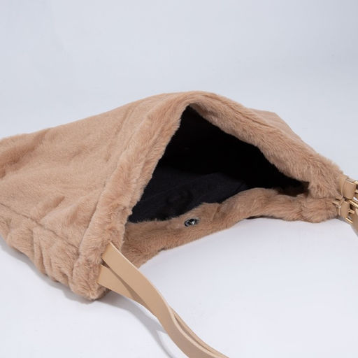 Сумка-мешок на молнии, цвет коричневый - Simaland фото 6