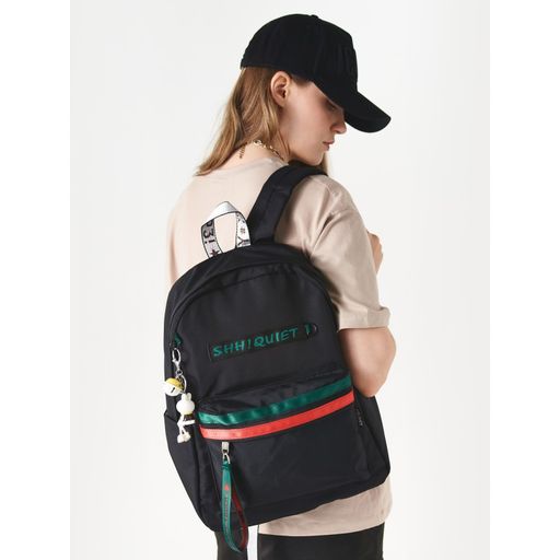 Рюкзак Shh! Quiet! black зелено-красный - Blinky фото 2