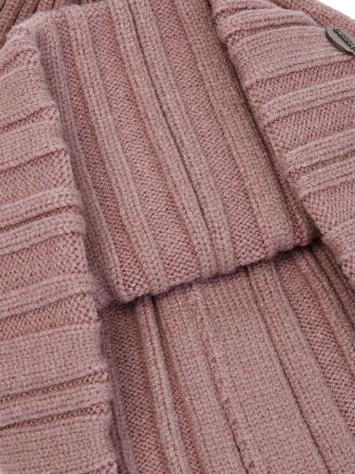 Шапка жен. шерсть+акр LB-N88043 dirty pink - Labbra фото 16
