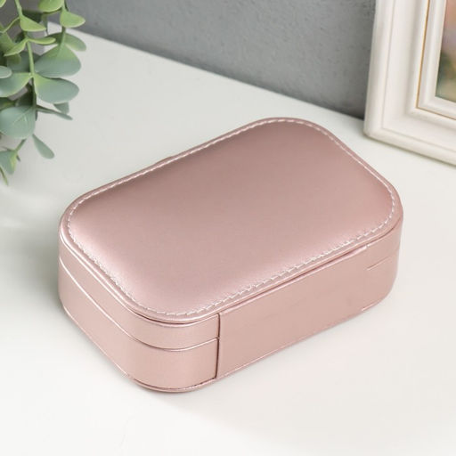 Шкатулка для украшений «Эмори», кожзам, розовый неон, 15×10×4.5 см