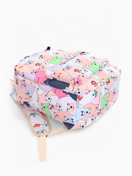 Набор: рюкзак школьный и пенал, с карманами, с принтом, размер 29?12?41 см, розовый/разноцветный