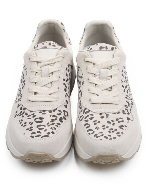 03-A1027-8 LT. BEIGE Кроссовки женские (натуральная замша, натуральная кожа)